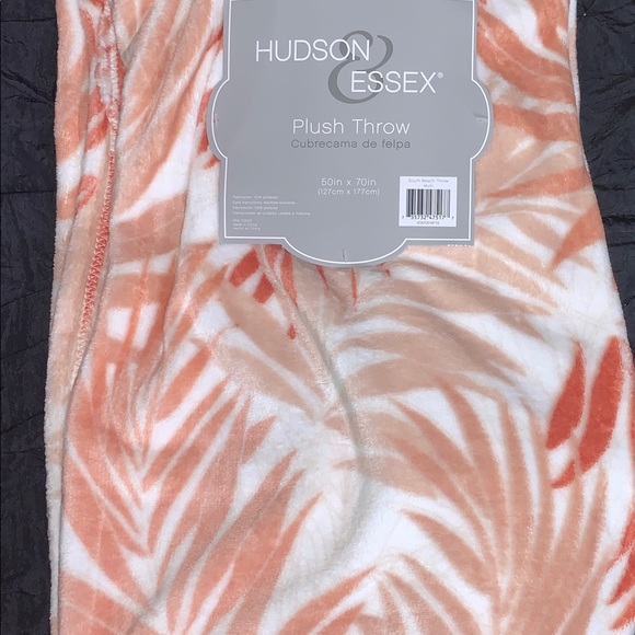 Tropical Oversized Blanket Soft & Cozy Fern Throw Plush Velvet Fleece 50x70 New - Picture 10 of 14